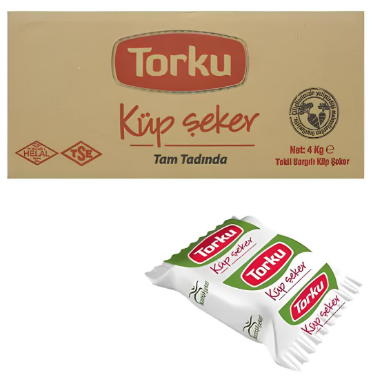 TORKU TEK SARGILI KÜP ŞEKER 4 KG