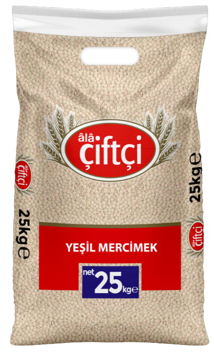 Ala Çiftçi Yeşil Mercimek Dökme (Çuval) 25 Kg