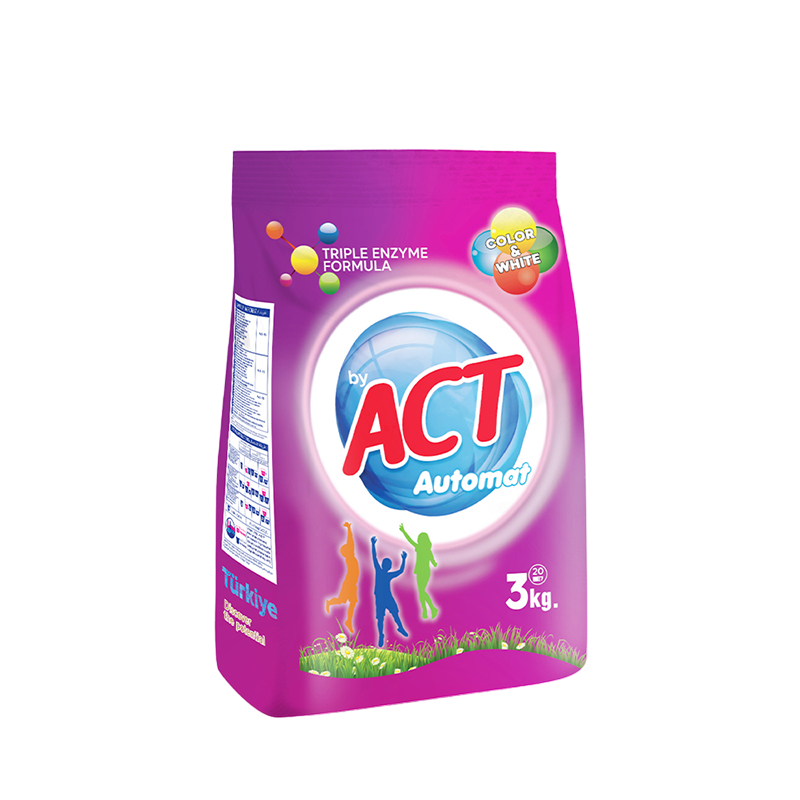 ACT MATİK 3 KG COLOR&WHİTE 6 ADET