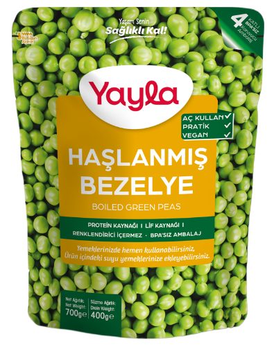 Yayla Haşlanmış Bezelye 700 GR 9 ADET