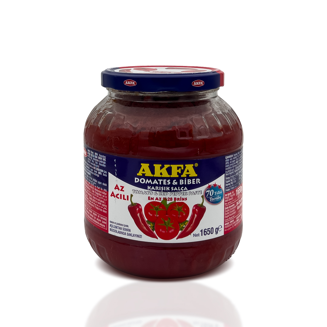 Akfa Domates & Biber Salçası 1650 GR 6 ADET