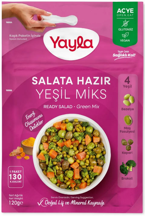 Yayla Salata Hazır Yeşil Miks 120 Gr