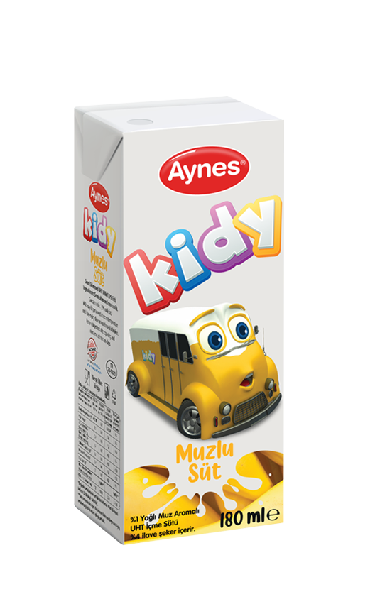 AYNES KİDY 180 ML MUZ MEYVELİ SÜT 27 ADET