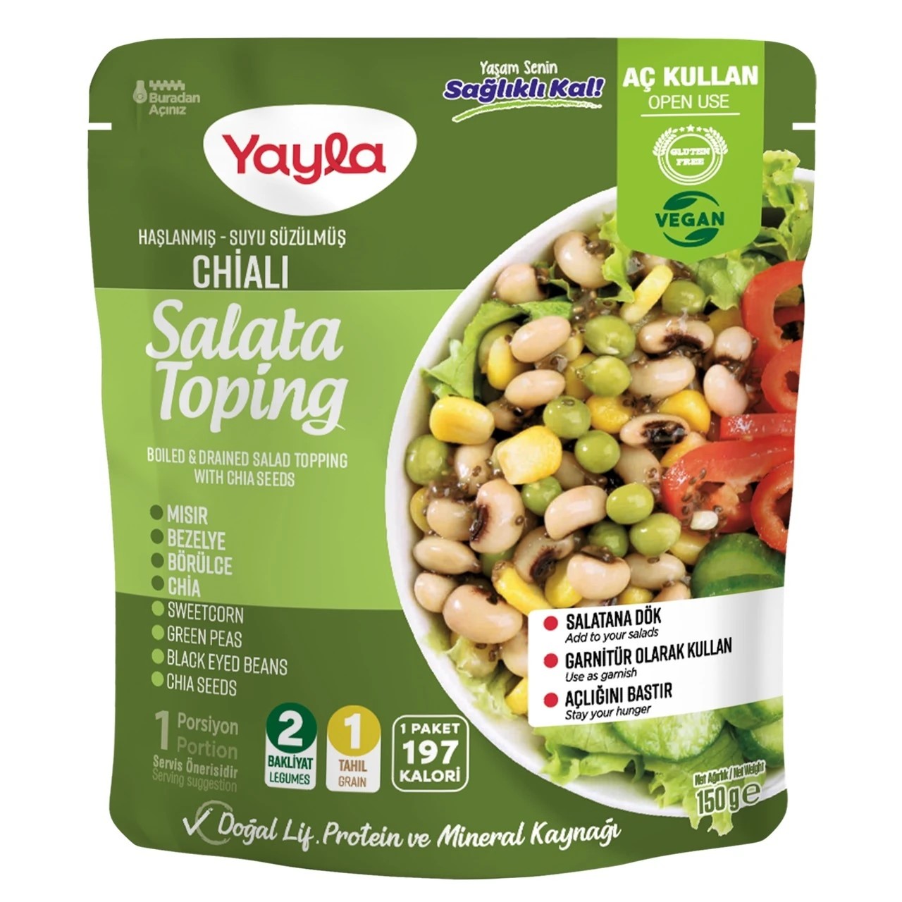 YAYLA CHİALI SALATA TOPİNG 150 GR 12 ADET