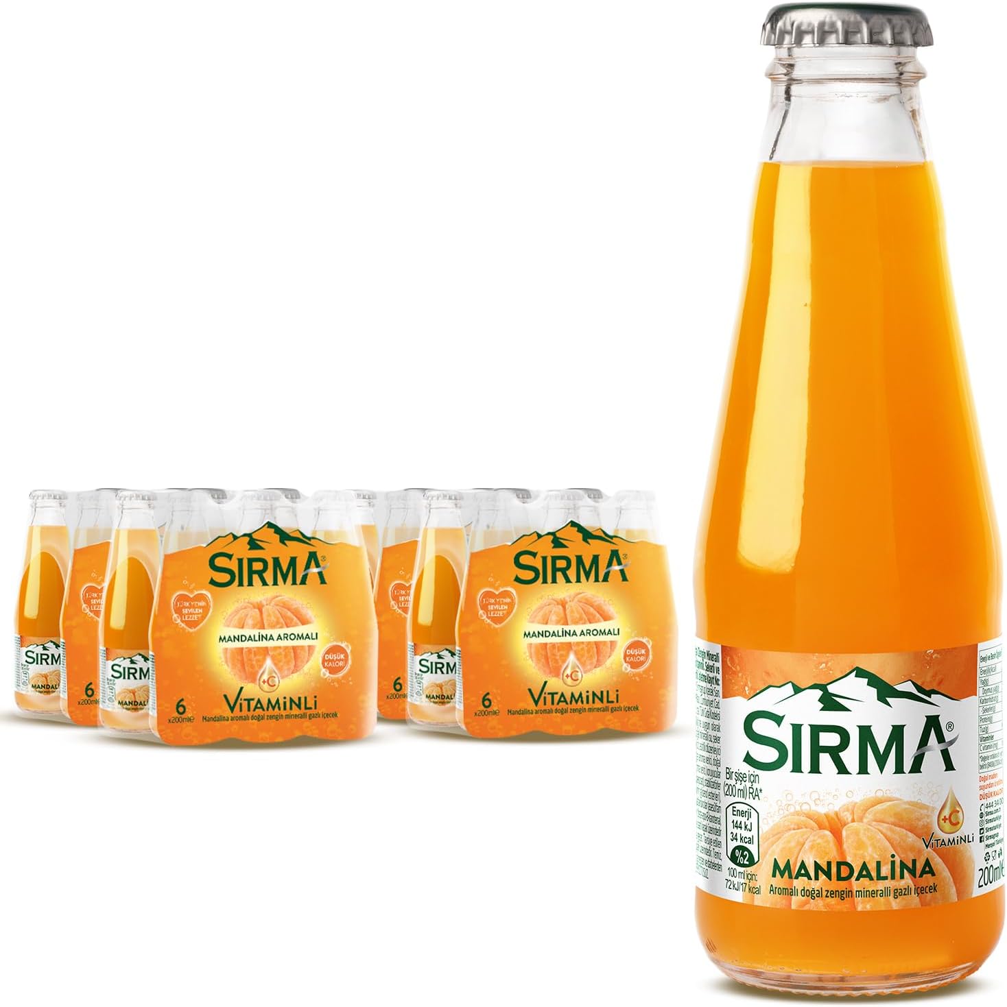 BURSA SIRMA 0,20 LT MANDALİN+C  24 ADET