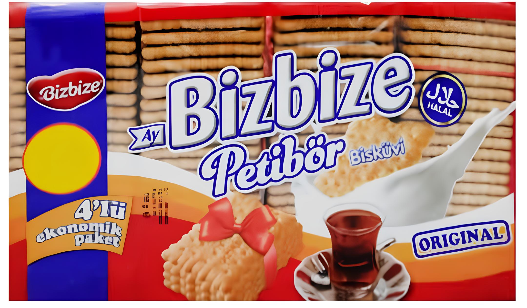 BİZBİZE PETİBÖR BİSKÜVİ 4'LÜ PAKET 12 ADET