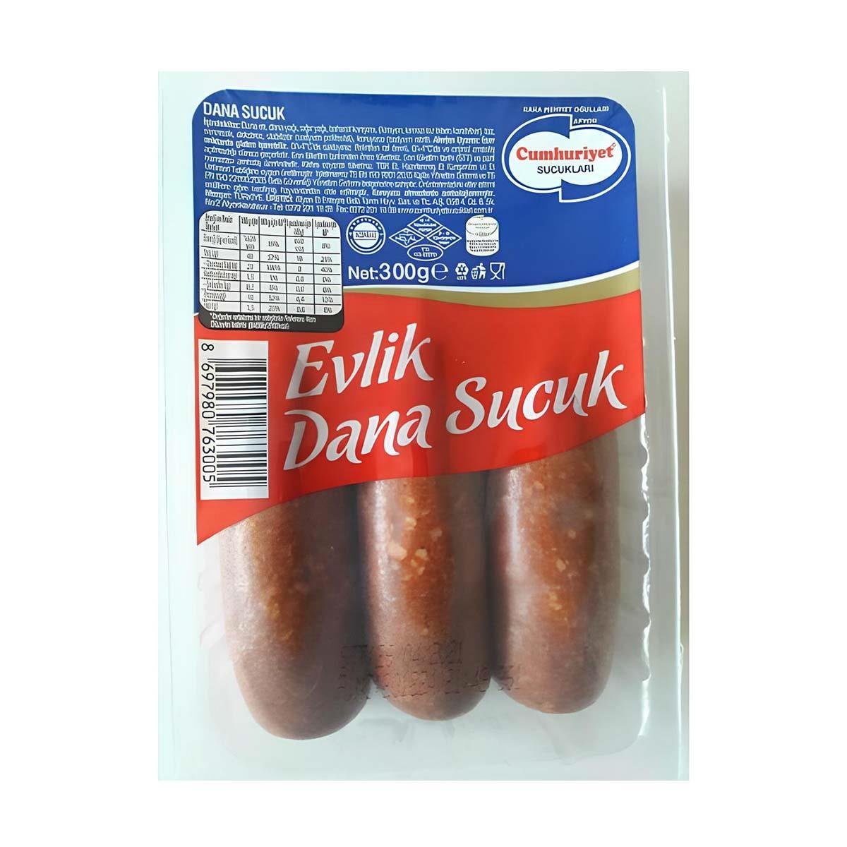 CUMHURİYET 300 GR EVLİK SUCUK 12 ADET