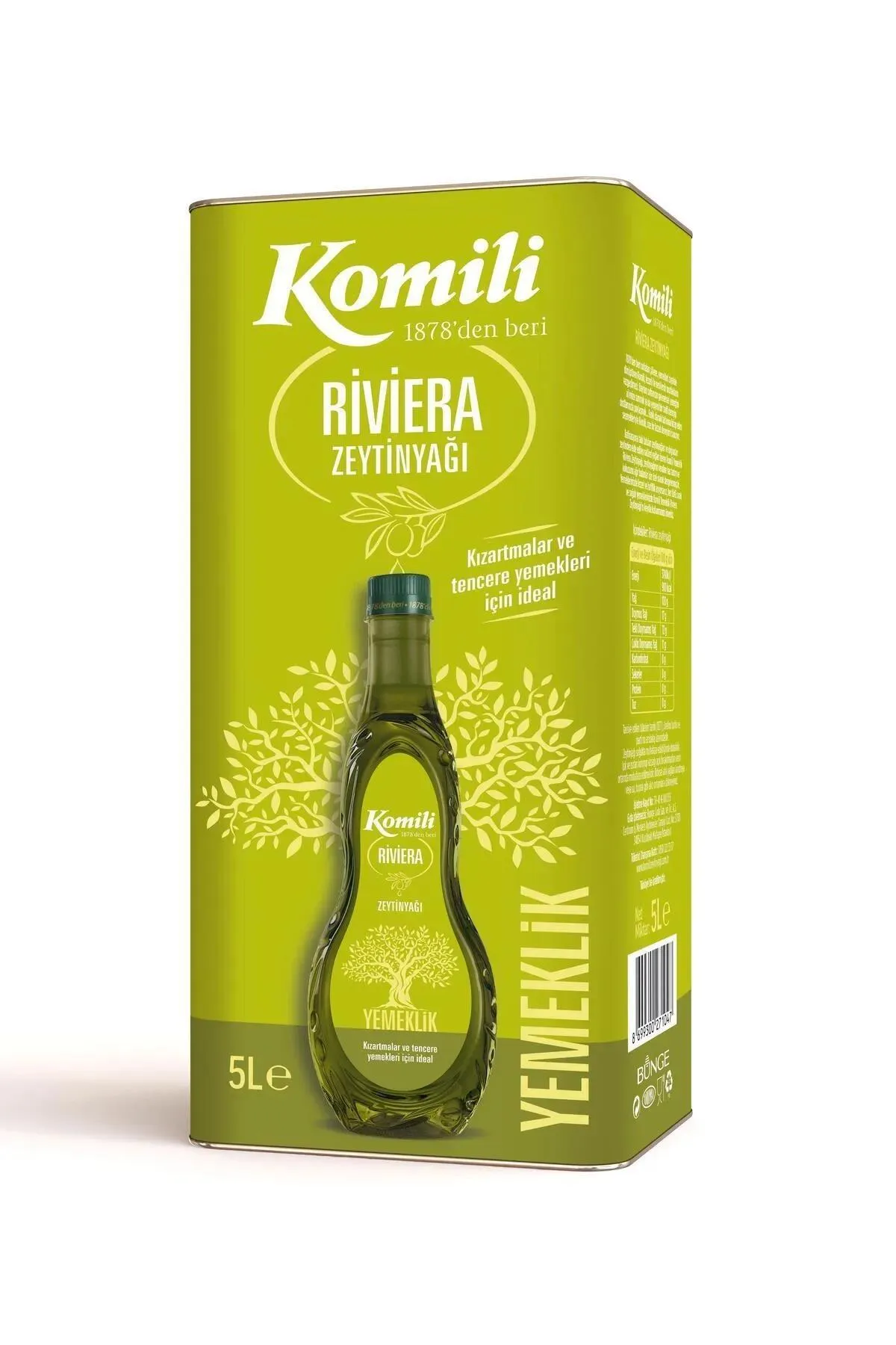 KOMİLİ 5 LT RİVİERA ZEYTİNYAĞI