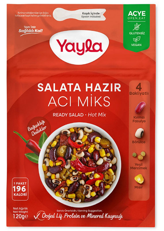 Yayla Salata Hazır Acı Mix 120 GR 24 ADET