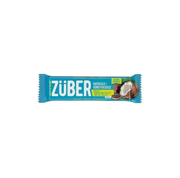  ZÜBER Chia ve Hindis.Cevizli Meyve Bar 40gr (1 ADET)