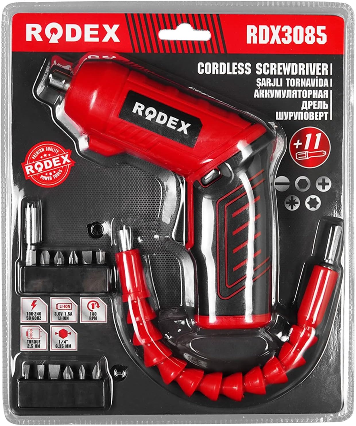 RODEX RDX3085 AKÜLÜ VİDALAMA 3.6V-1.5Ah LION