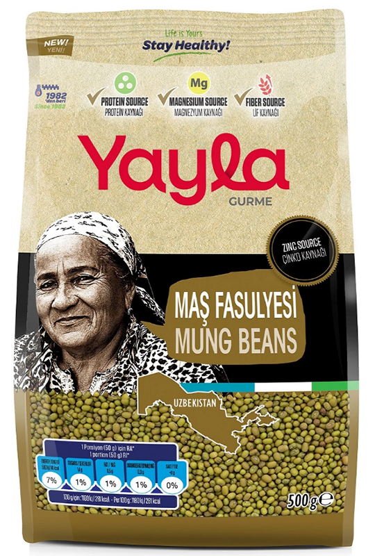 Yayla Gurme Maş Fasulye Paket (8x1) İç İçe (Flatbatum) 500 GR 8 ADET