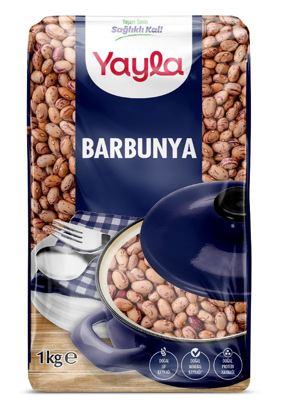 YAYLA OVAL BARBUNYA PAKET 1 KG 16 ADET