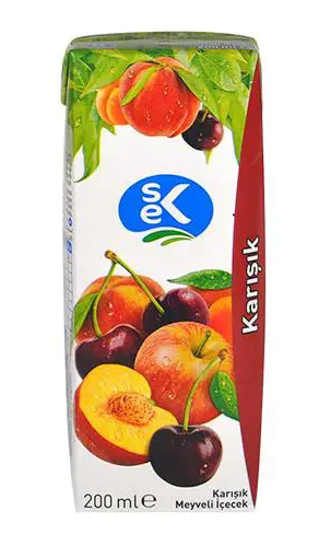 SEK KARIŞIK MEYVE SUYU 200 ML 27 ADET