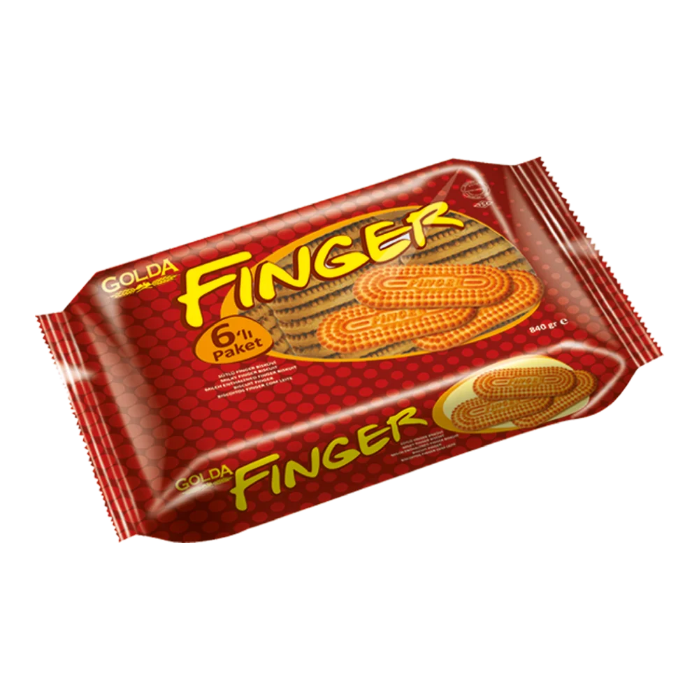 GOLDA  SÜTLÜ FINGER 6'LI PAKET 840 GR  8 ADET