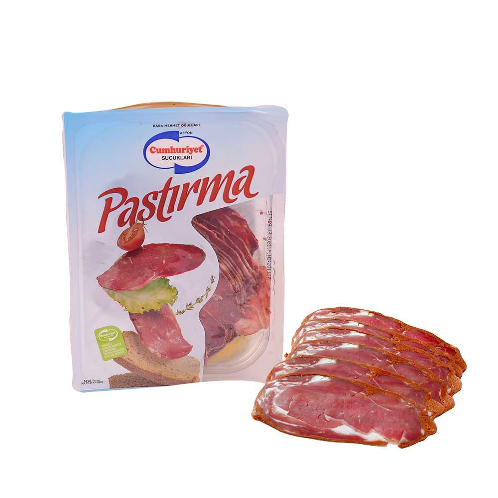 CUMHURİYET ÇEMENİ SIYRILMIŞ SEÇME PASTIRMA 90 GR 