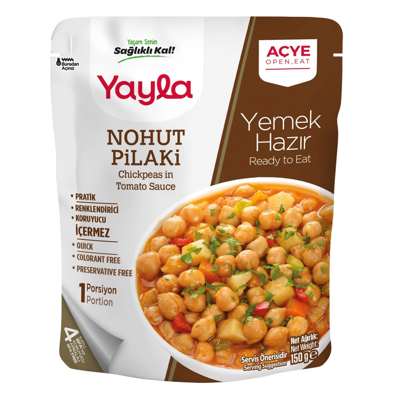 Yayla Nohut Pilaki 150 Gr 12 ADET