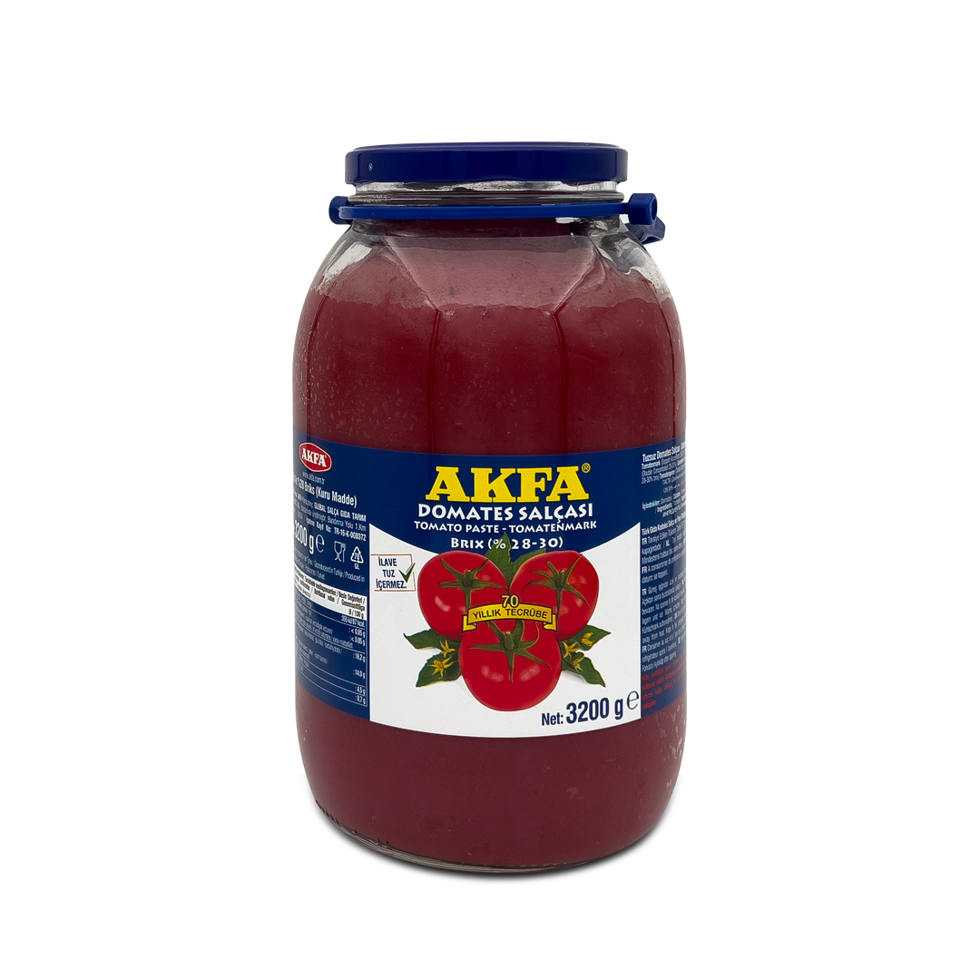 AKFA DOMATES SALÇASI 3200 GR CAM