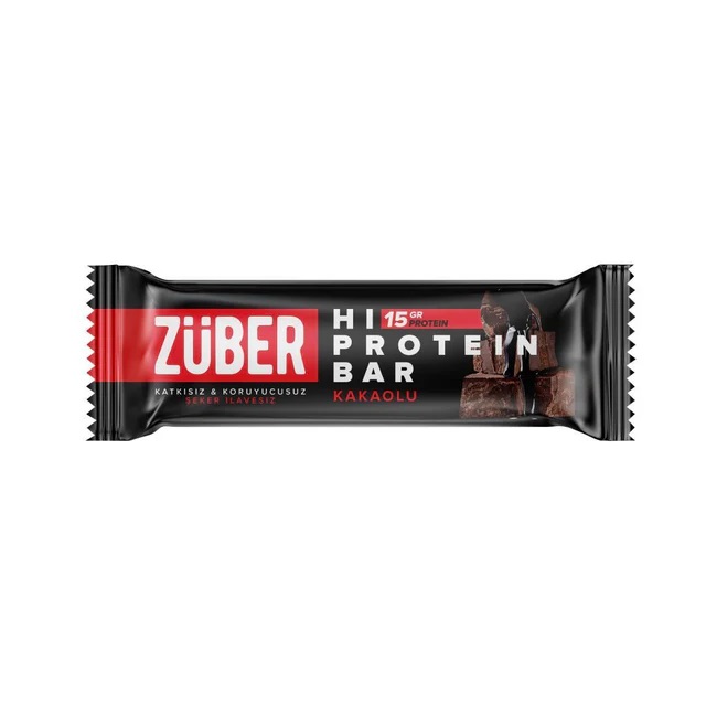  ZÜBER Kakaolu Hi Protein Bar 45gr (1 ADET)