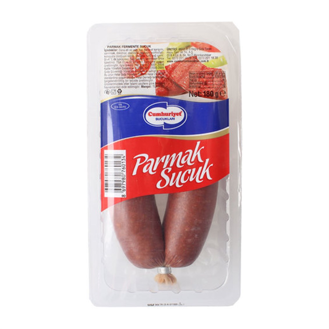 Cumhuriyet Parmak Sucuk 180 g (Poşetli)