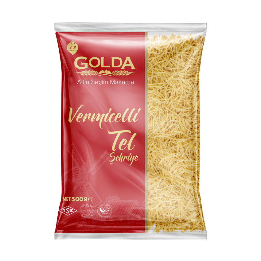 GOLDA TEL ŞEHRİYE MAKARNA 500 GR 20 ADET