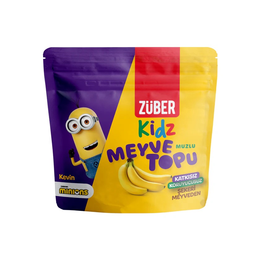  ZÜBER Kidz Muzlu Meyve Topu 42gr (12 ADET)