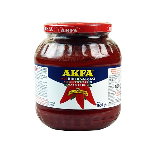 Akfa Acı Biber Salçası Cam 1650 GR 6 ADET