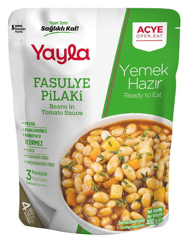 Yayla Fasulye Pilaki 400 GR 12 ADET