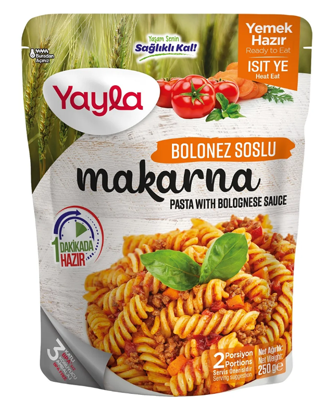 Yayla Bolonez Soslu Makarna 250 GR 12 ADET