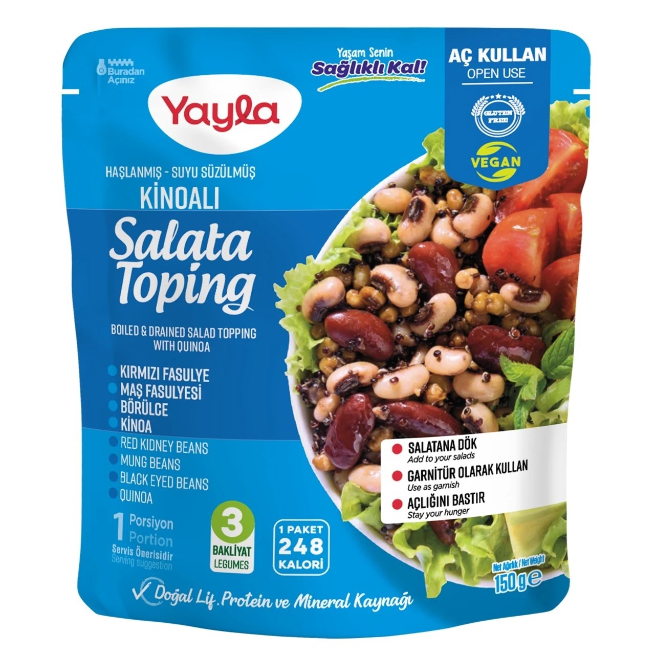 YAYLA KİNOALI SALATA TOPİNG 150 GR  12 ADET