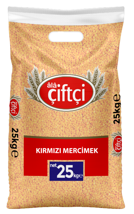 Ala Çiftçi İthal Futbol Kırmızı Mercimek 25 KG