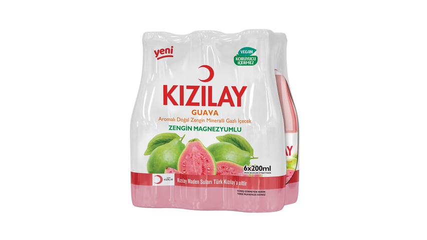 KIZILAY MEYVELİ GUAVA SODA 200 CC 24 ADET