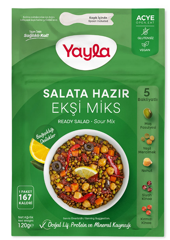 Yayla Salata Hazır Ekşi Mix 120 GR 24 ADET