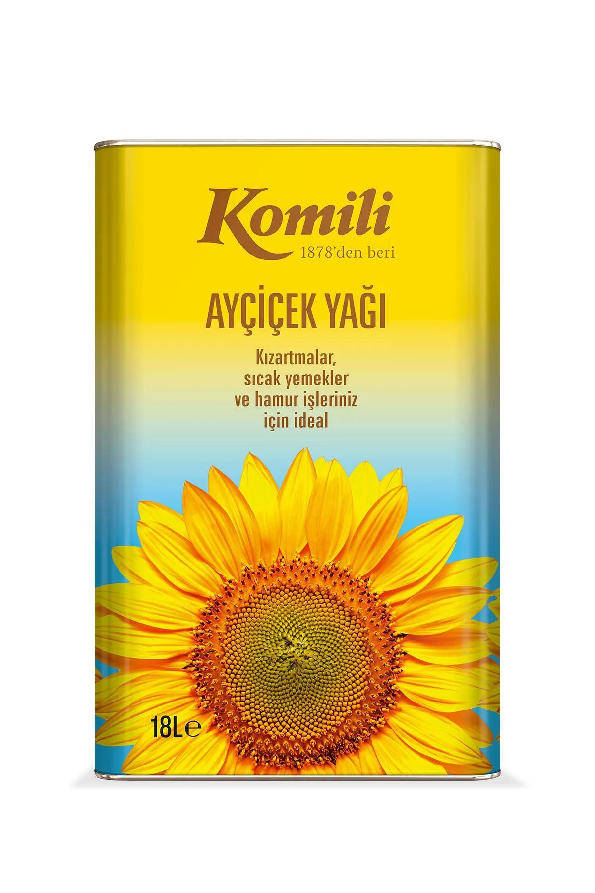 KOMİLİ 18 LT AYÇİÇEK YAĞI TENEKE