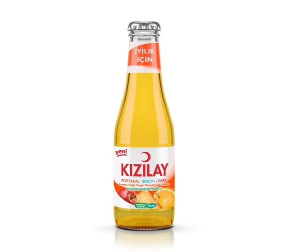 KIZILAY PORTAKAL BİSKÜVİ AROMALI SODA 200 CC 24 ADET
