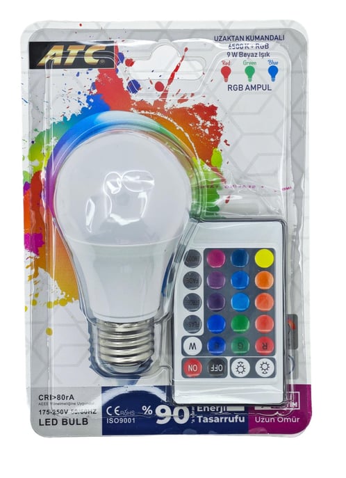 ATC RGB KUMANDALI LED AMPÜL