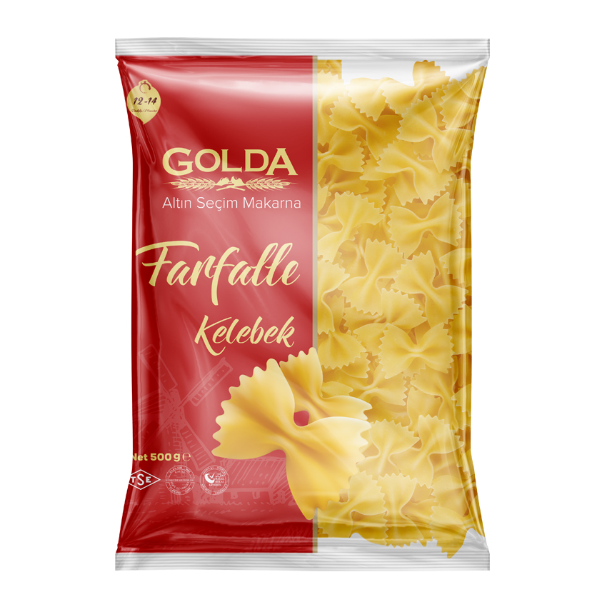 GOLDA KELEBEK MAKARNA 500 GR 20 ADET