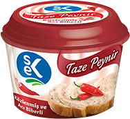 SEK TAZE PEYNİR 150 GR -KÖZ VE ACI BİBERLİ 6 ADET