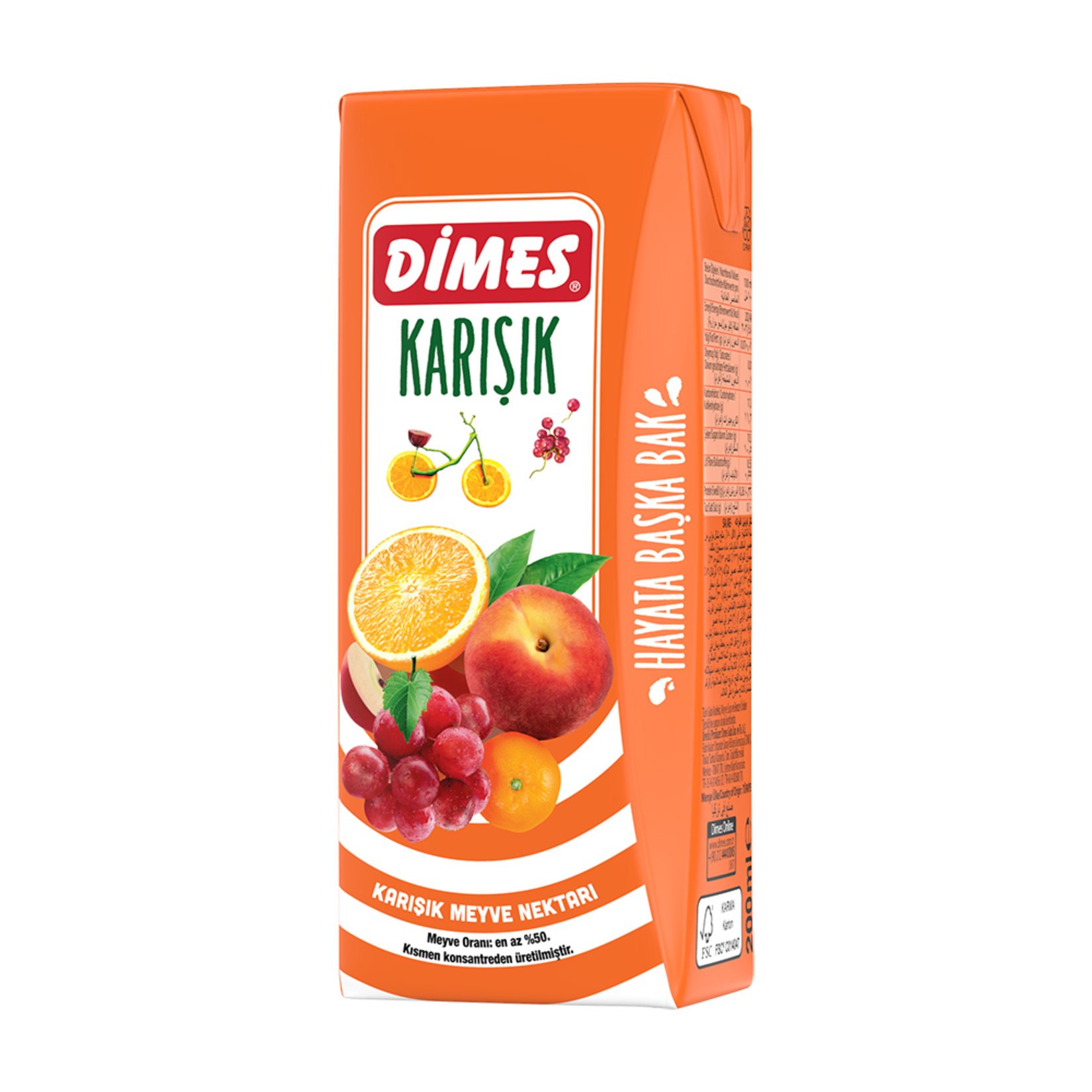 DİMES KARIŞIK MEYVE SUYU 200 ML 27 ADET