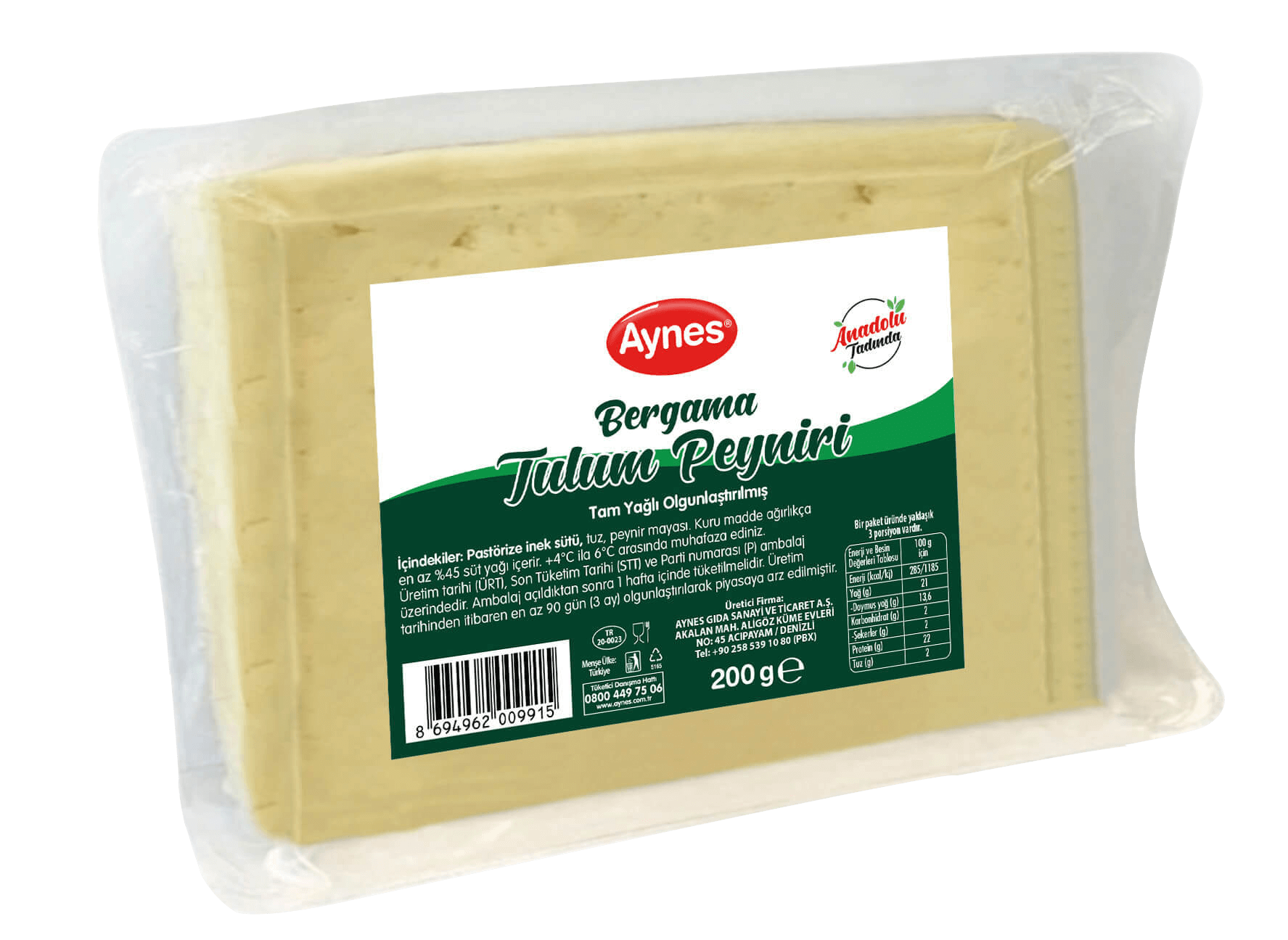 AYNES BERGAMA TULUMU 200 GR 16 ADET