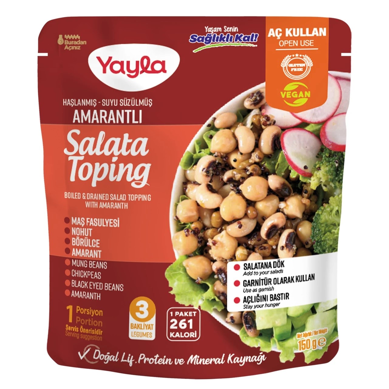 YAYLA AMARANTLI SALATA TOPİNG 150 GR 12 ADET