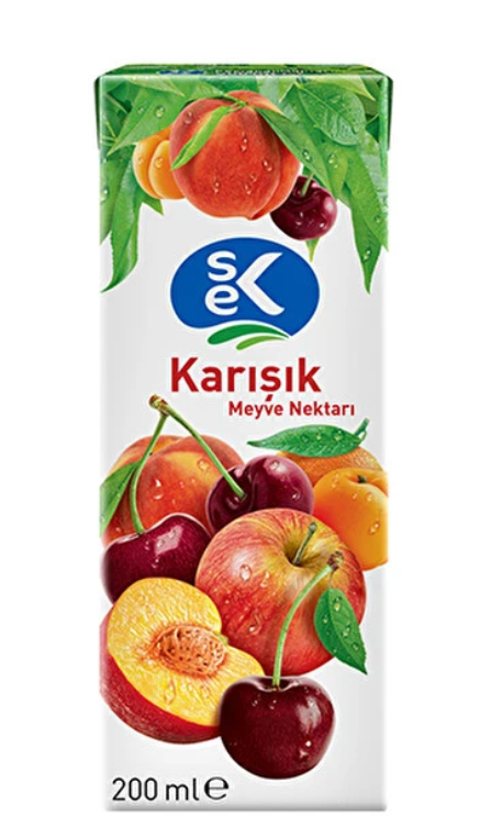 SEK SLIM KARIŞIK MEYVE SUYU 200 ML 27 ADET