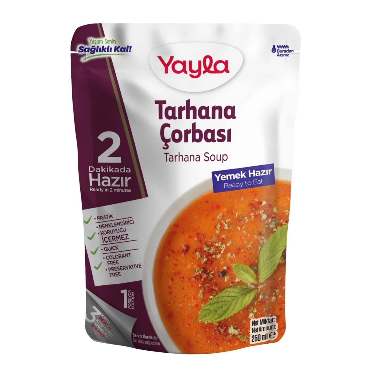 Yayla Tarhana Çorbası 250 Gr (12 adet)