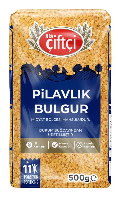 Ala Çiftci Pilavlık Bulgur Midyat Bölgesi 500 Gr 16 ADET