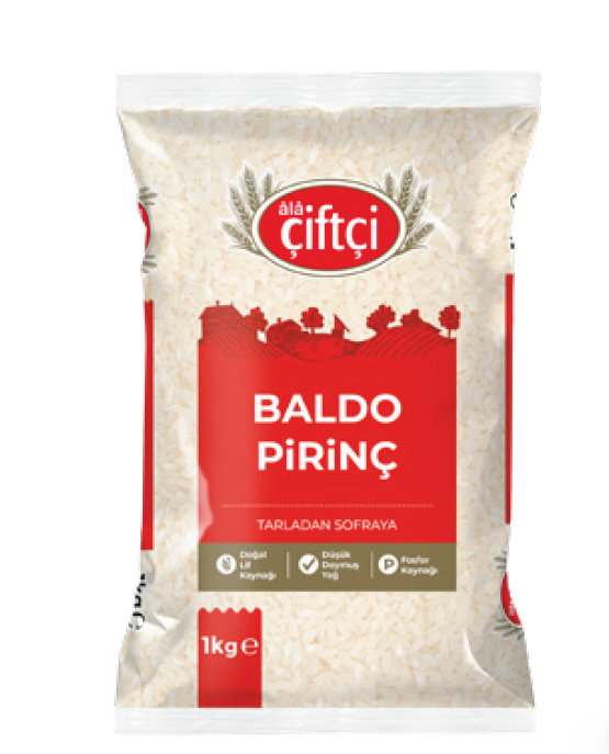 Ala Çiftçi Baldo Pirinç Paket  1 KG 16 ADET