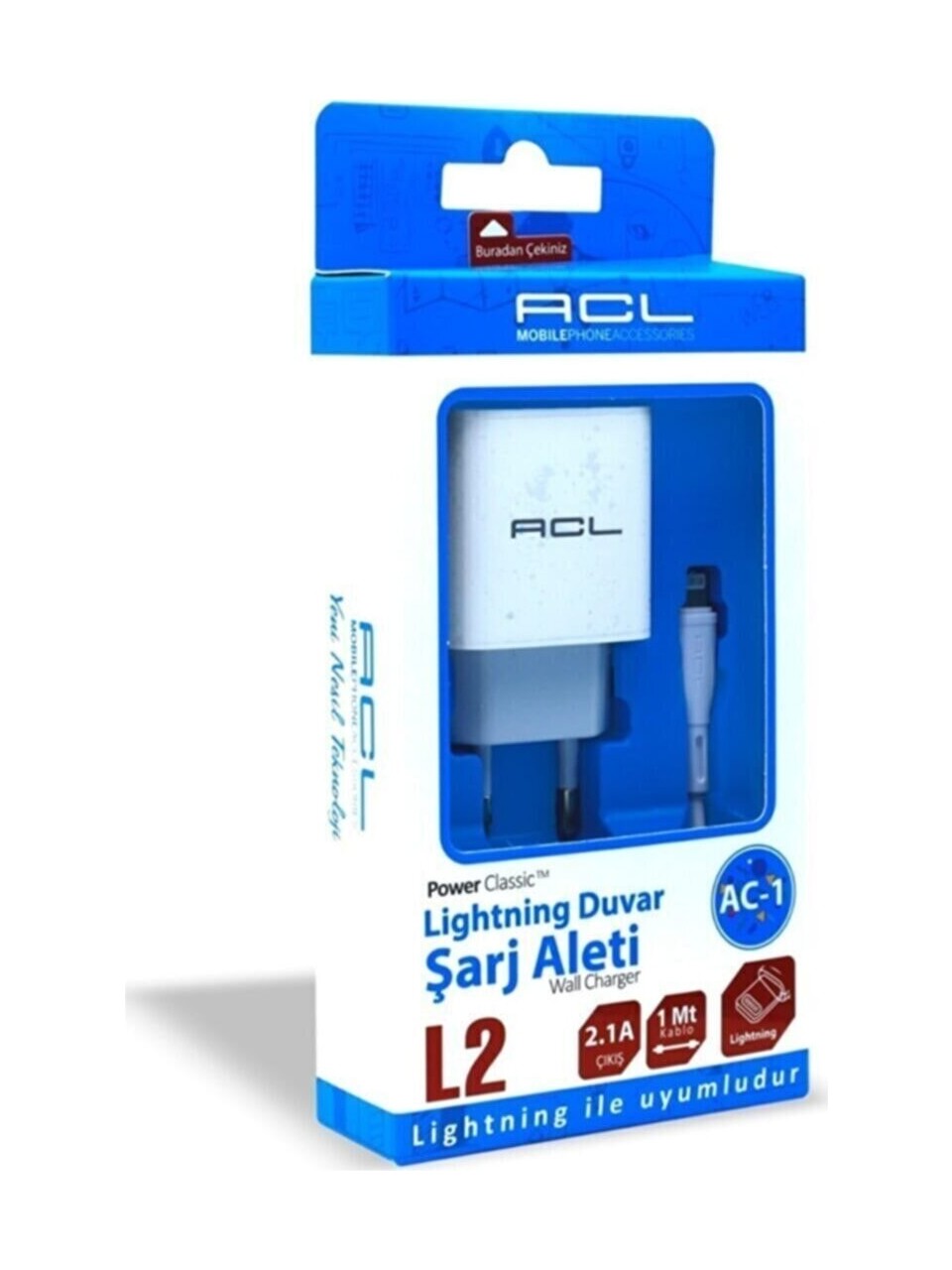 ACL AC-1 L2 2.1A İPHONE ŞARJ