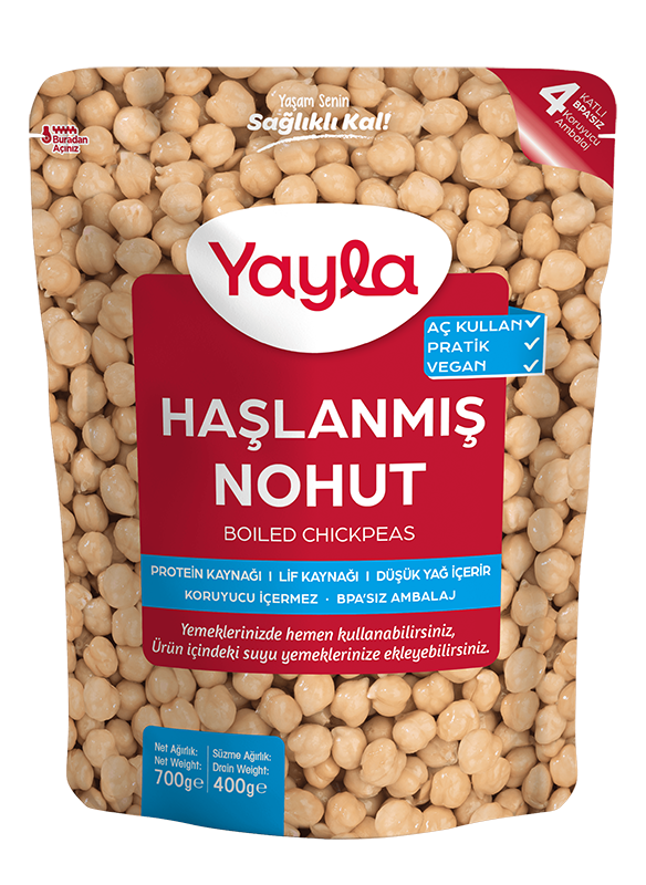 Yayla Haşlanmış Nohut 700 GR  9 ADET