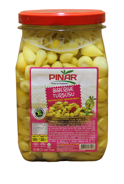 PINAR  1600 cc PET  BİBERİYE TURŞUSU 800 GR 6 ADET